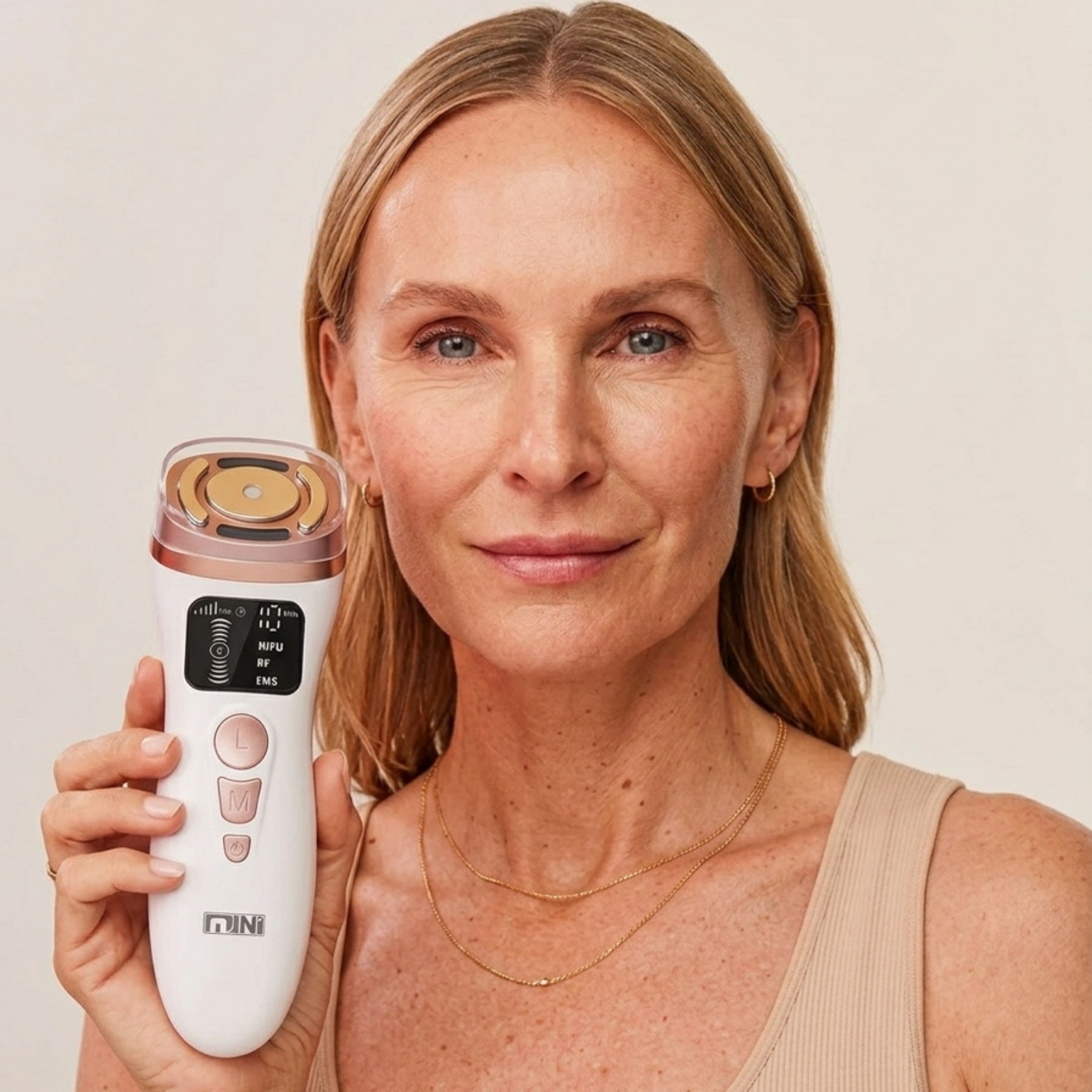 Mini HIFU Facial 3 en 1 (HIFU + Radiofrecuencia + EMS)